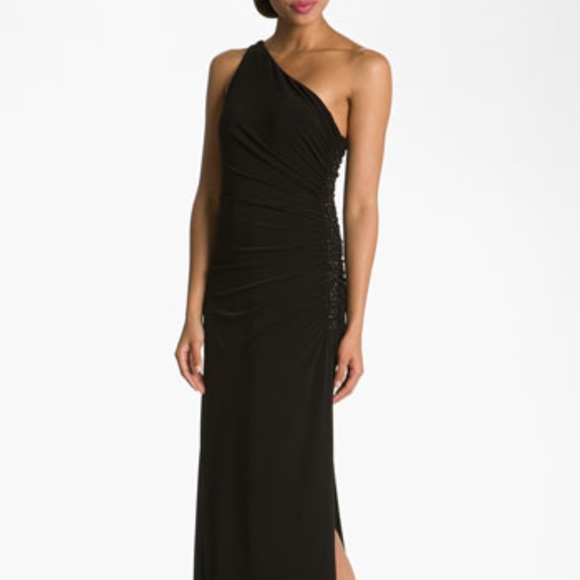 laundry by shelli segal one shoulder dress